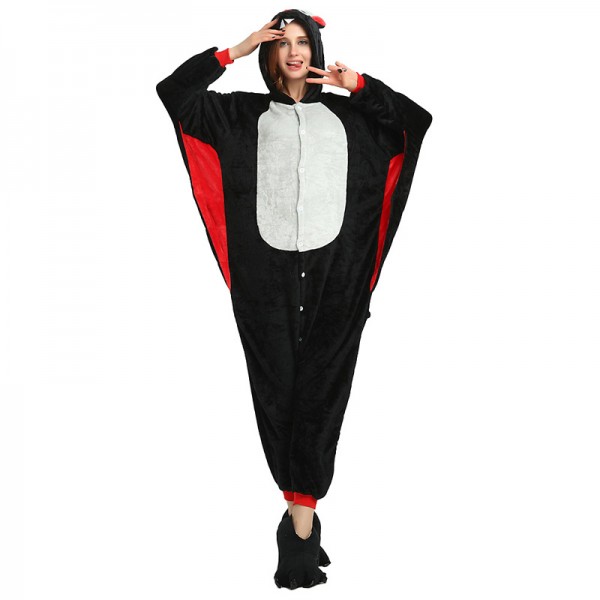 Animal Costume Bat Onesies Pajamas for Adult
