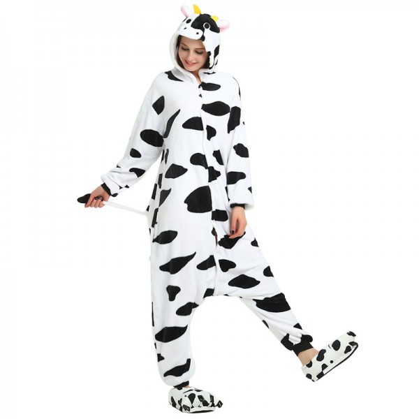 Cow Animal Onesie Pajama Costumes for Adult