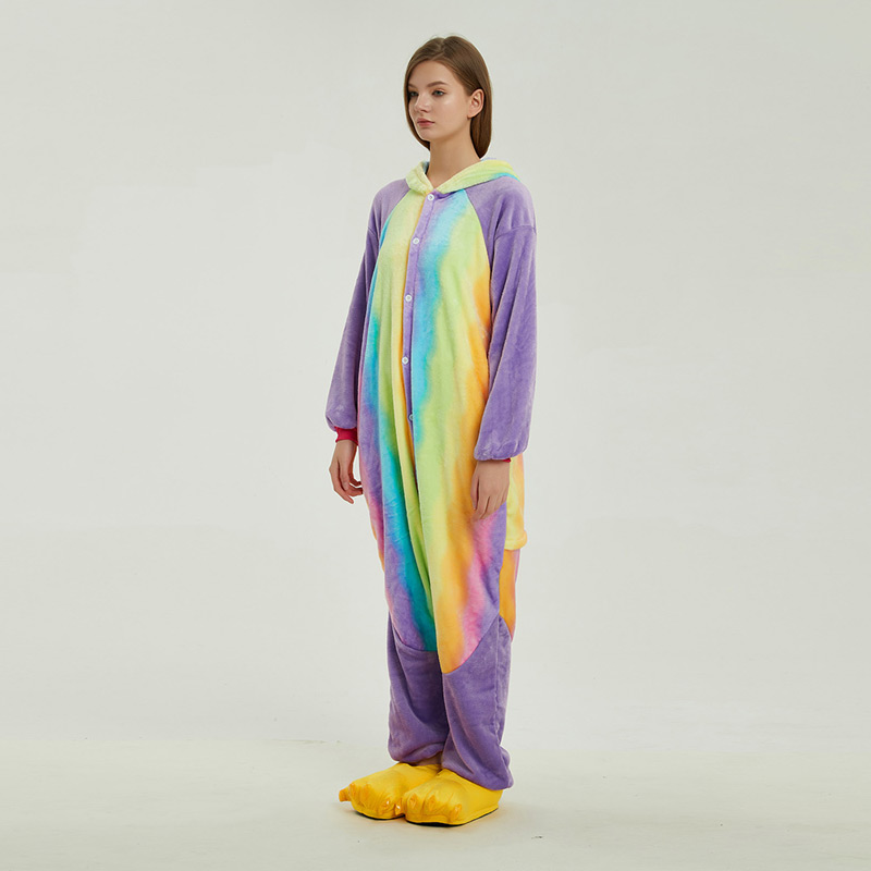 Colorful Panda Animal Onesie Pajama Costumes for Adult