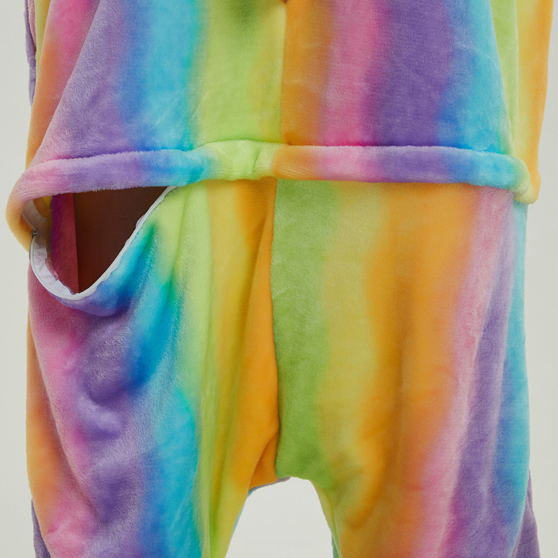 Colorful Panda Animal Onesie Pajama Costumes for Adult
