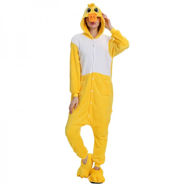 Animal Onesie Pajama Costumes Adult Duck