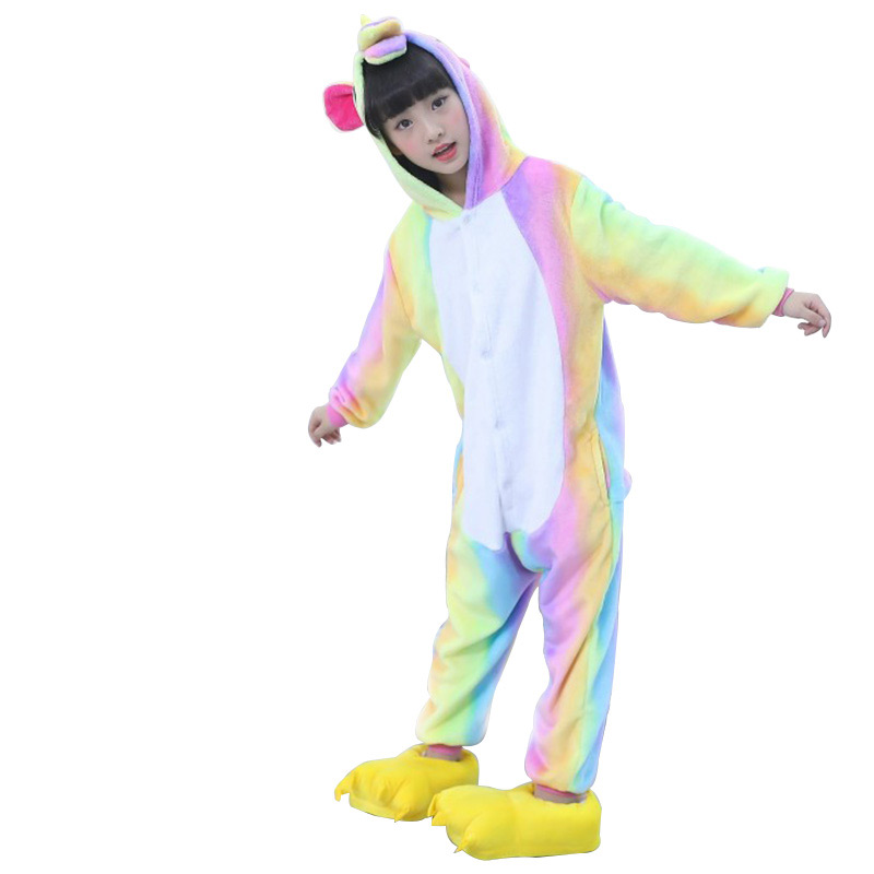Sky Horse Animals Pajamas Colorful Onesie for Kids