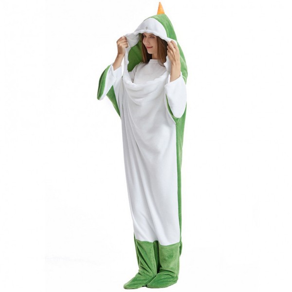 Green Dinosaur Pajamas Autumn and Winter Flannel Animal Onesie