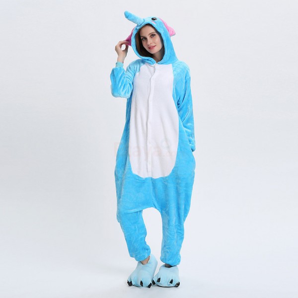 Animal Onesie Pajama Costumes Adult Elephant Kigurumi
