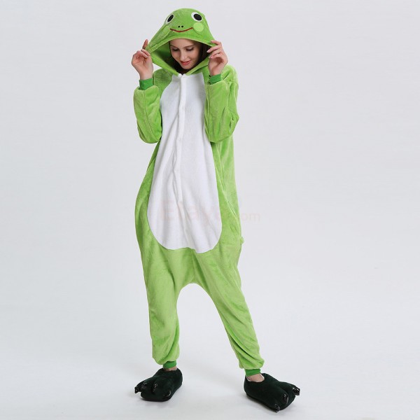 Animal Onesie Pajama Costumes Adult Frog Kigurumi
