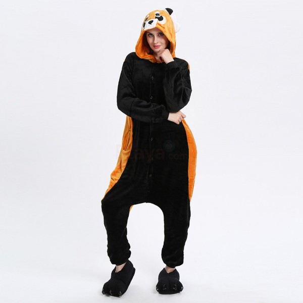 Raccoon Kigurumi Animal Onesie Pajama Costume for Adult