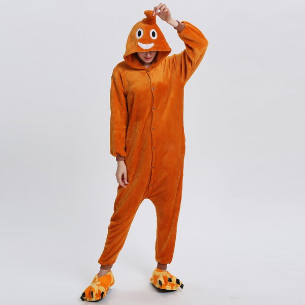 Smiling Kigurumi Animal Onesie Pajama Costume for Adult