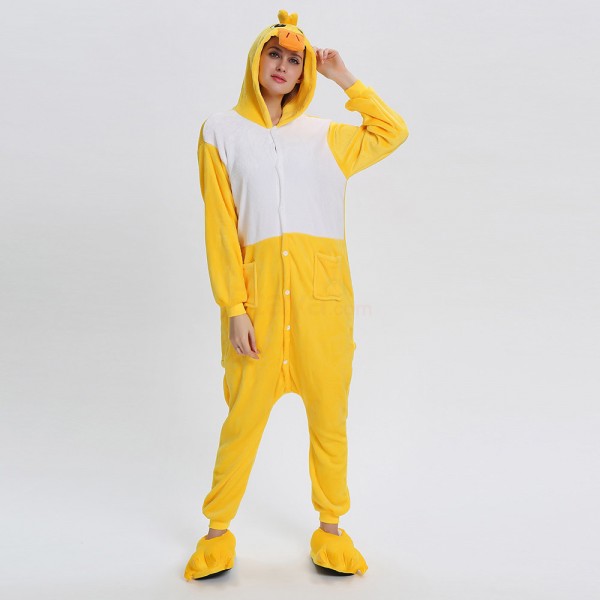 Animal Onesie Pajama Costumes Adult Duck Kigurumi