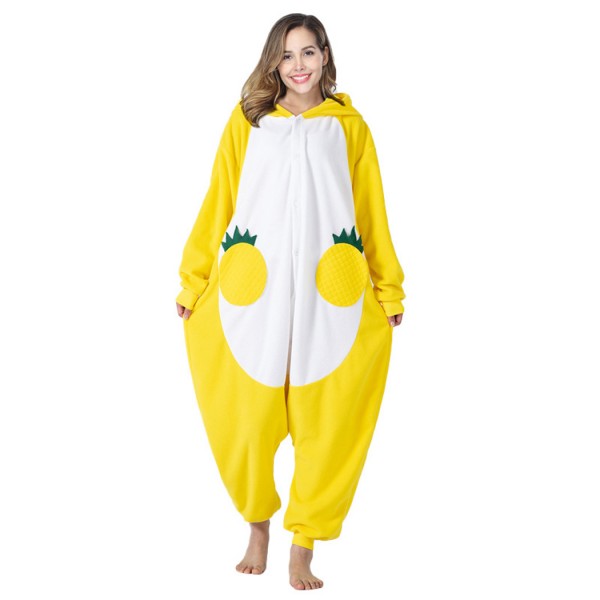 Pineapple Pajamas Adult Fruit Onesie