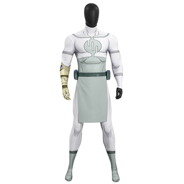 Thragg Jumpsuit Cosplay Costume Invincible Male White Halloween Suit