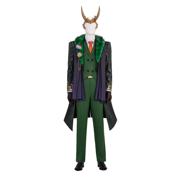 Loki Cosplay Costume Marvel Rivals Presidential Attire Halloween Suit