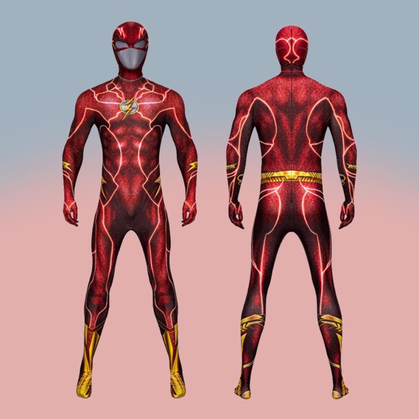 Barry Allen Cosplay Costume TF Red Jumpsuit
