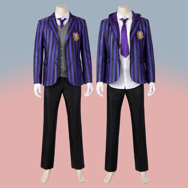 Boys Academy Cosplay Uniform Wednesday Addams Costumes