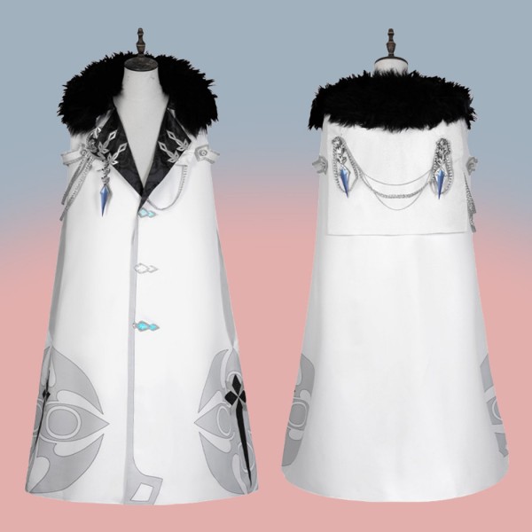 Genshin Impact Fatui Pulcinella Costume Rooster Suit