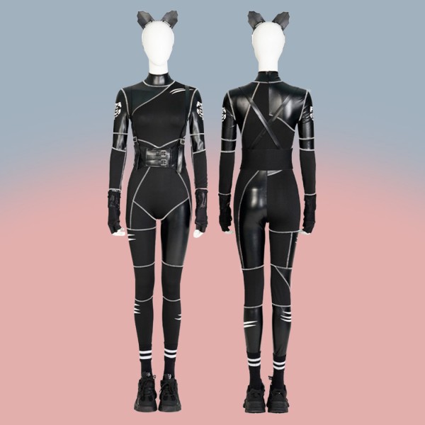 Wednesday Addams Black Cosplay Jumpsuit The Addams Family Costumes