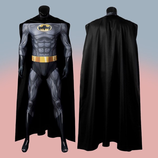 Bruce Wayne Halloween Suit Bat Knight Jumpsuit Cosplay Costumes