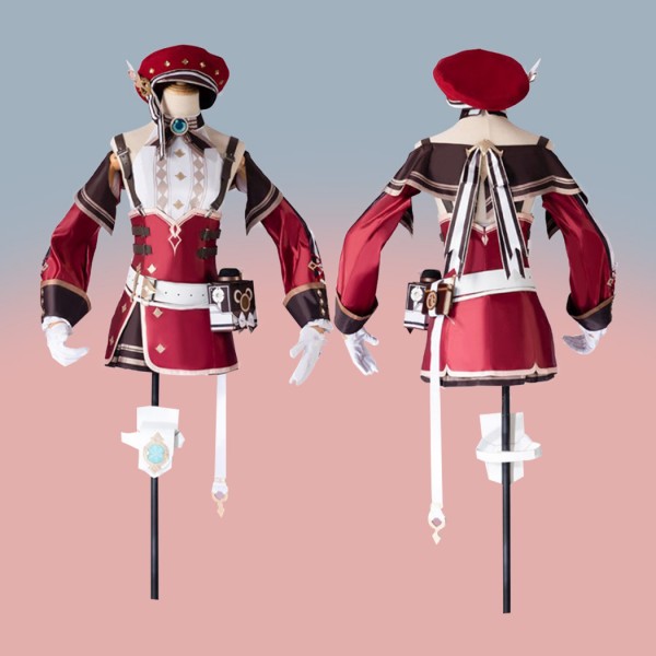 Genshin Impact Suit Charlotte Female Cosplay Costumes