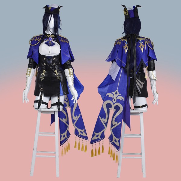 Clorinde Costume Genshin Impact Halloween Outfit Game Women Suit