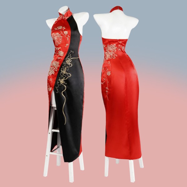 RE4 Wong Halloween Costume Women Cosplay Suit Dress Outfits