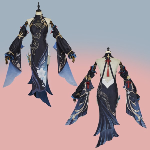 Shenhe Costumes Game Genshin Impact Cosplay Suit Dress