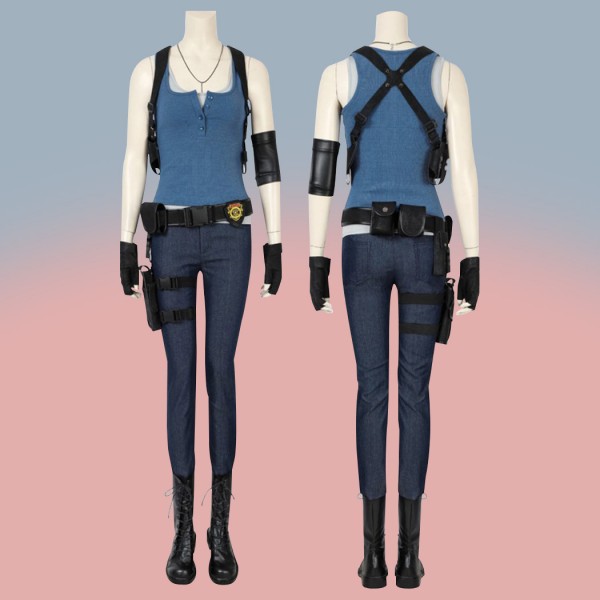 Jill Valentine Costume RE3 Remake Halloween Cosplay Suit