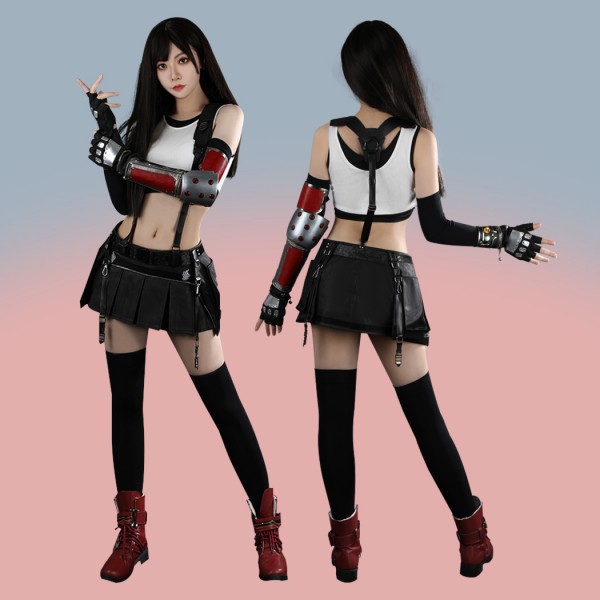 FF7 Tifa Lockhart Cosplay Costume Final Fantasy VII Rebirth Halloween Suit