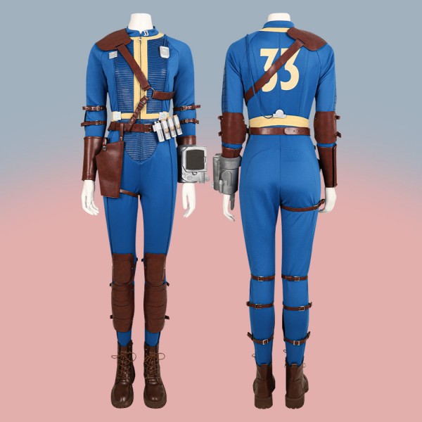 Lucy Vault 33 Cosplay Costume 2024 TV Women Blue Halloween Suit
