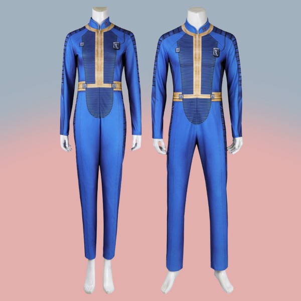 Vault 33 Blue Bodysuit Adult Cosplay Costume Lucy Halloween Suit
