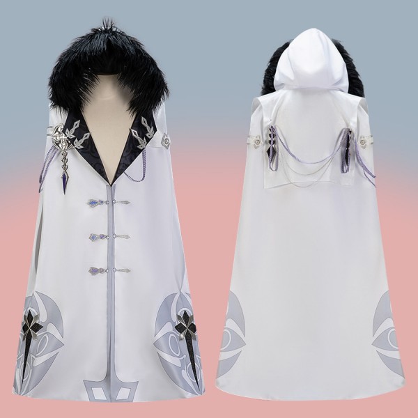 Fatui Cosplay Suit Game Genshin Impact Costumes Hooded Cloak