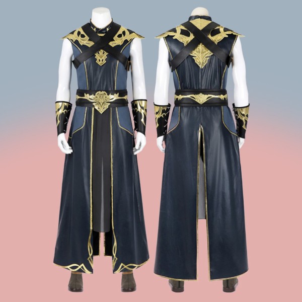 BG3 The Dark Urge Cosplay Costume Baldurs Gate 3 Suit Warlock Robe Outfits