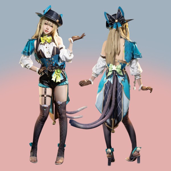 Lynette Halloween Suit Game Genshin Impact Cosplay Costumes