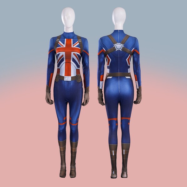 Captain Carter Cosplay Jumpsuit Peggy Carter Suit Suppose That Season 3 Costumes