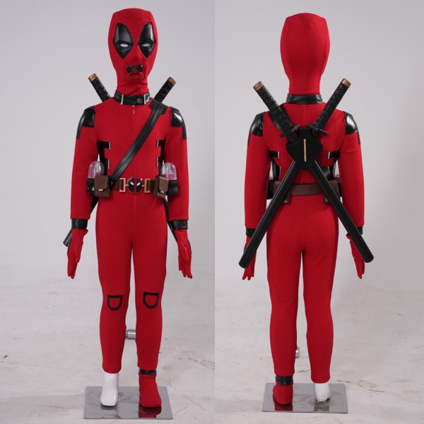 Baby Deadpool Cosplay Costume Deadpool 3 Kids Suit Babypool Red Outfits