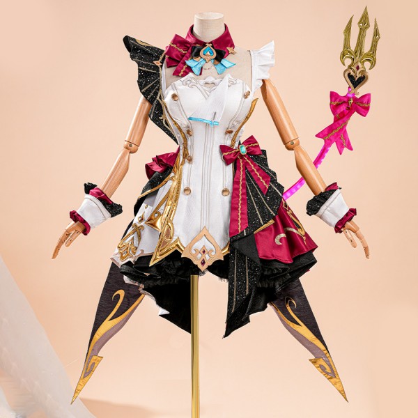 Genshin Impact Escoffier Costume Game Halloween Women Suit