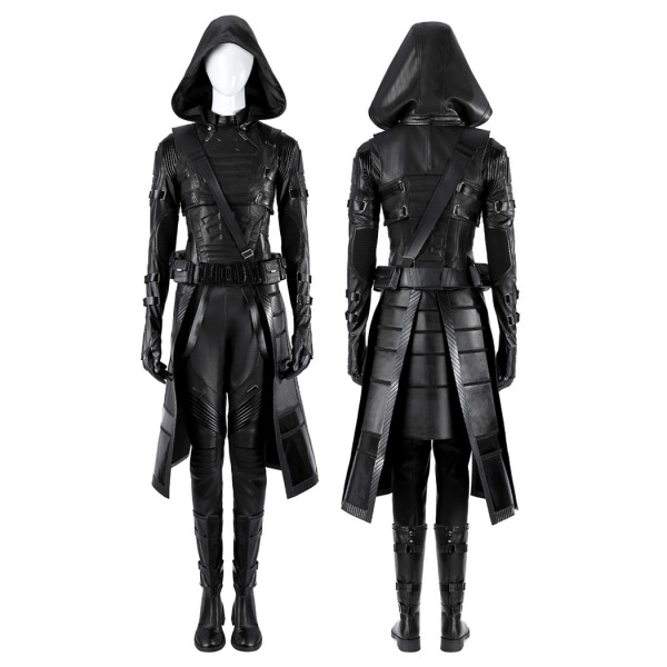 Thunderbolts Ava Starr Cosplay Costume Ghost Halloween Suit Black Outfit