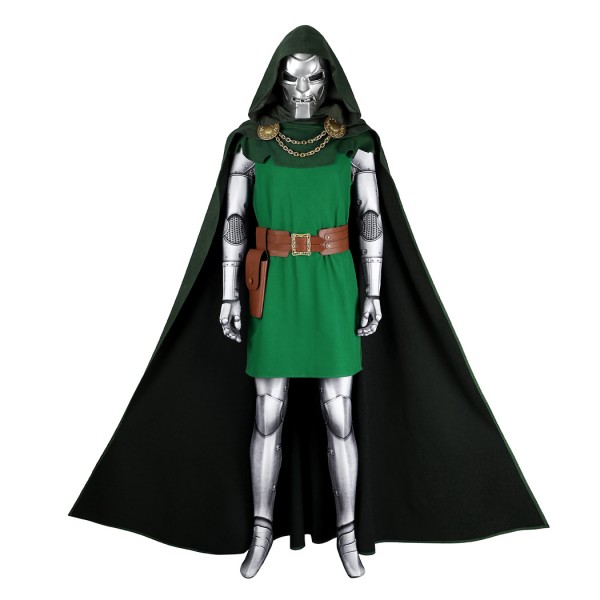 Doctor Doom Halloween Cosplay Costume Fantastic Four Retro Version Suit