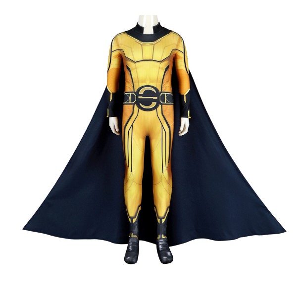 Kids Sentry Jumpsuit Yellow Thunderbolts Cosplay Costume Printed Suit