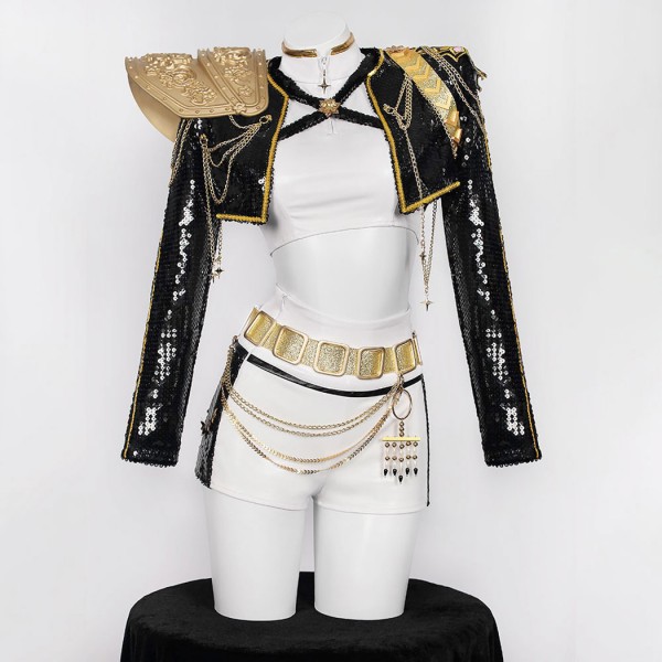 Rumi Costume KPop Demon Hunters Halloween Suits