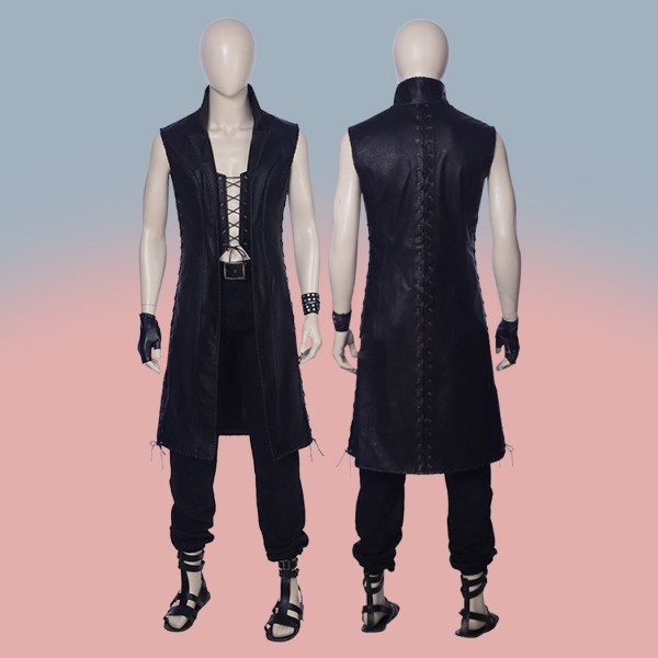 DMC 5 Game DMC V Suit Sleeveless Windbreaker Jacket Cosplay Customes