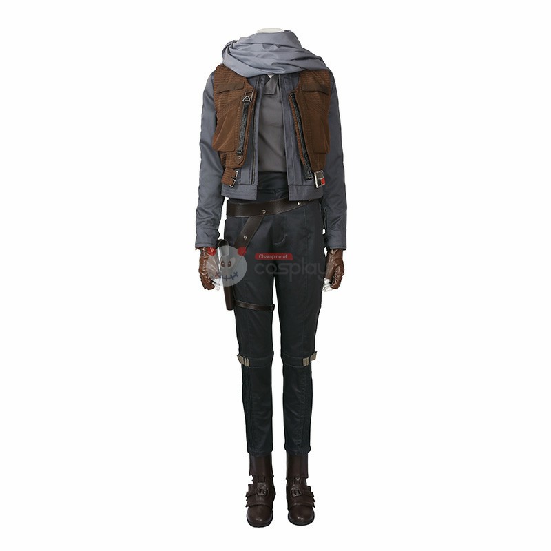 Rogue One A Star Wars Story Suit Jyn Erso Cosplay Costumes Top Level