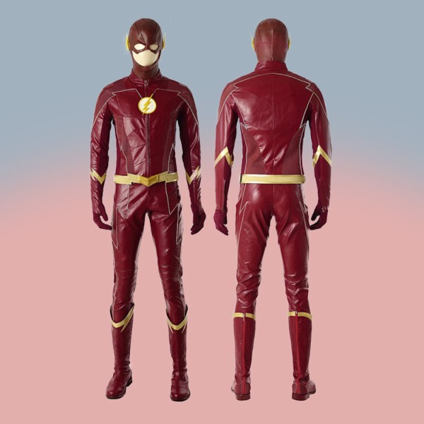 Deluxe TF Season 4 Barry Allen Costume Leather Cosplay Suit