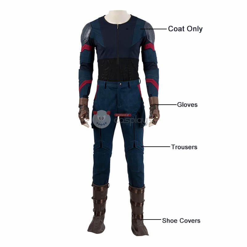 Captain America Halloween Costumes Avengers Endgame Steve Rogers Suit