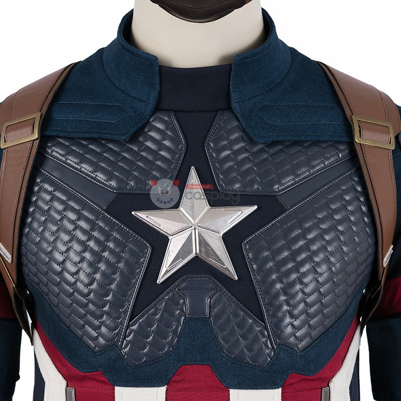 Captain America Halloween Costumes Avengers Endgame Steve Rogers Suit