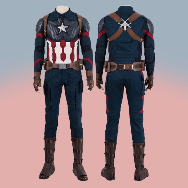Captain America Halloween Costumes Avengers Endgame Steve Rogers Suit