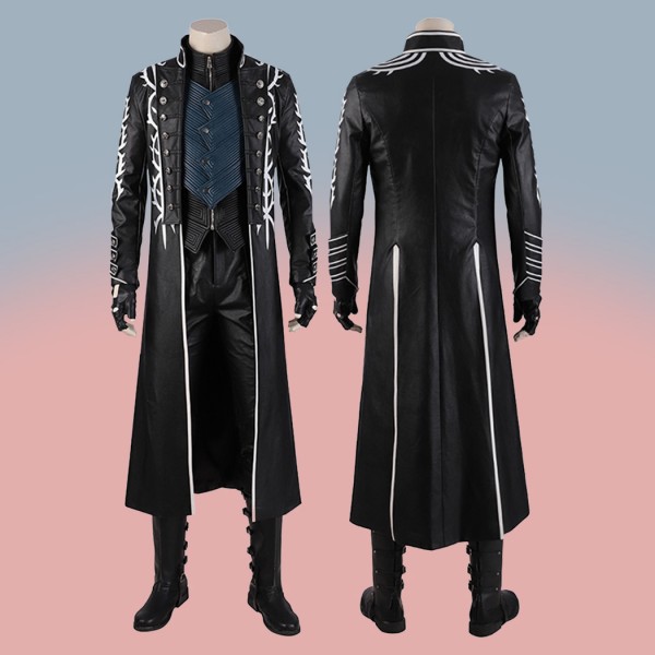 Vergil Cosplay Costumes DMC 5 Suit Windbreaker Full Set