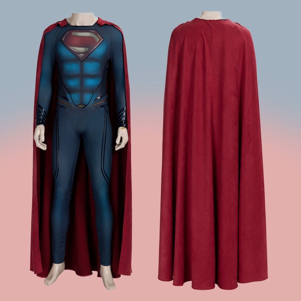 Steel Man Halloween Cosplay Costume Clark Kent Suit