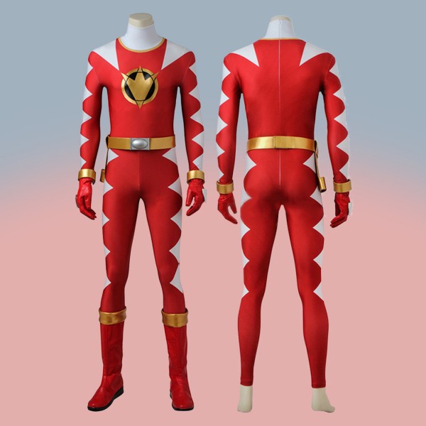 Power Rangers Dino Thunder Red Suit Dino Ranger Conner McKnight Costume
