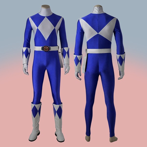 Dan Tricera Ranger Costumes Blue Mighty Morphin' Power Rangers Suit