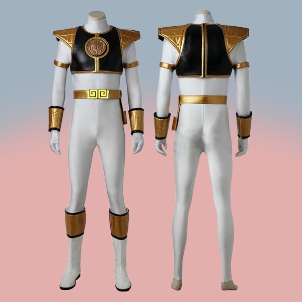 Tommy Oliver Costumes White Mighty Morphin' Power Rangers Suit
