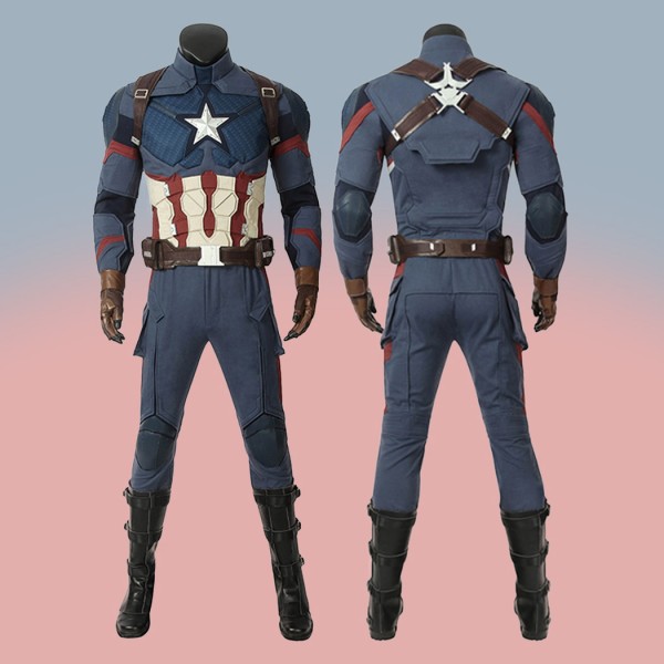 Avengers-Endgame Steve Rogers Suit Captain America Costumes